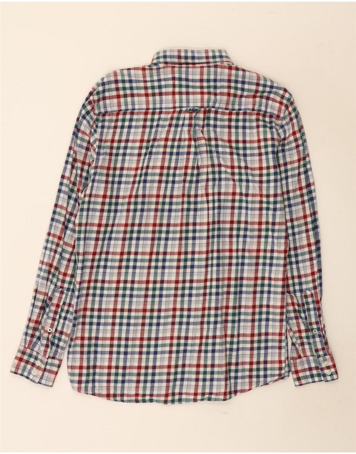 Crew Clothing Chemise classique en flanelle pour homme Motif vichy multicolore moyen