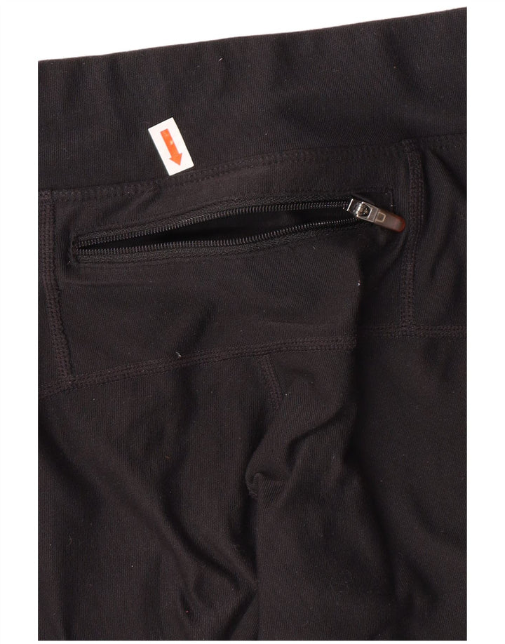 NIKE Leggings Femme UK 10 Petit Noir Polyester