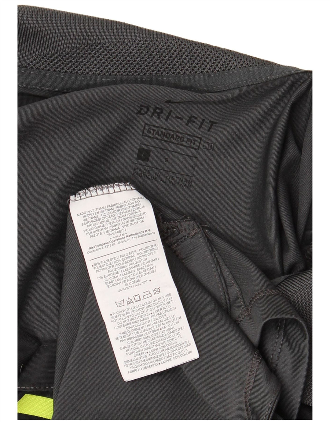 Nike Polo Dri Fit Standard Fit pour homme en polyester color block Taille L