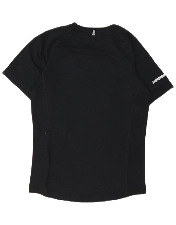 NIKE Hommes Dri Fit T-Shirt Haut Petit Noir Polyester