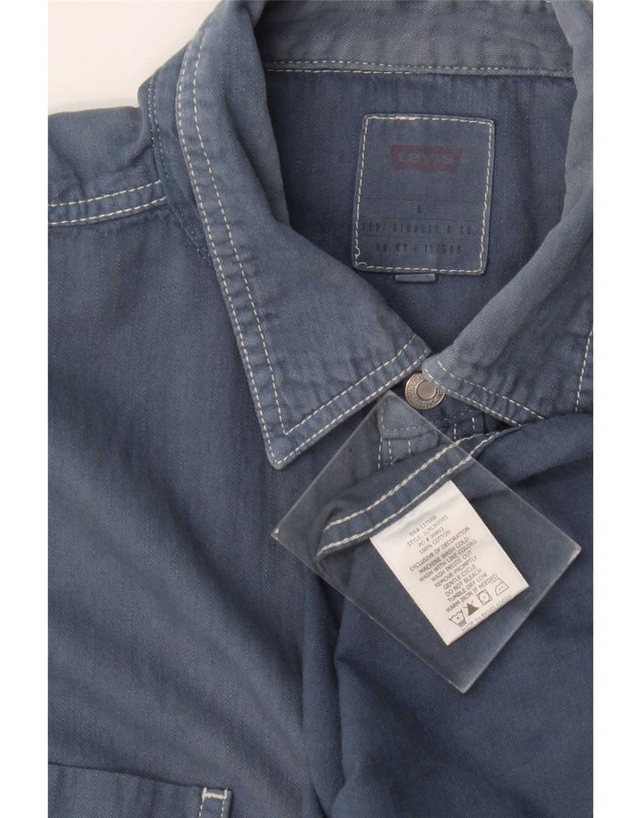 Levi's Chemise en Jean Large Homme Bleu Marine Coton
