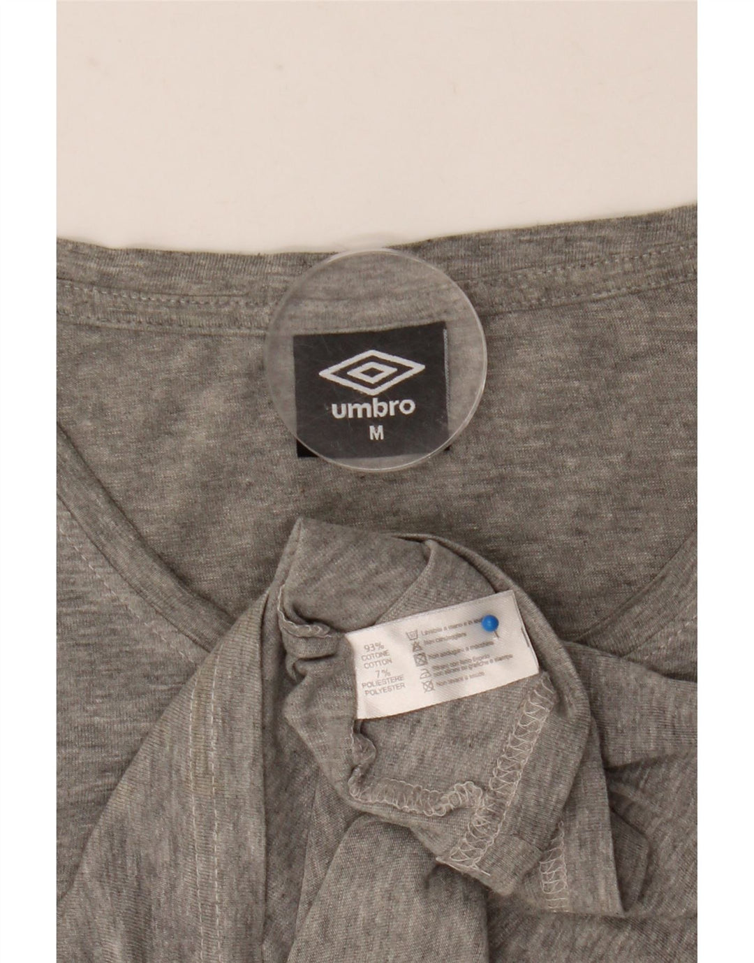 Umbro T-Shirt Graphique Homme Gris Moyen Moucheté Coton