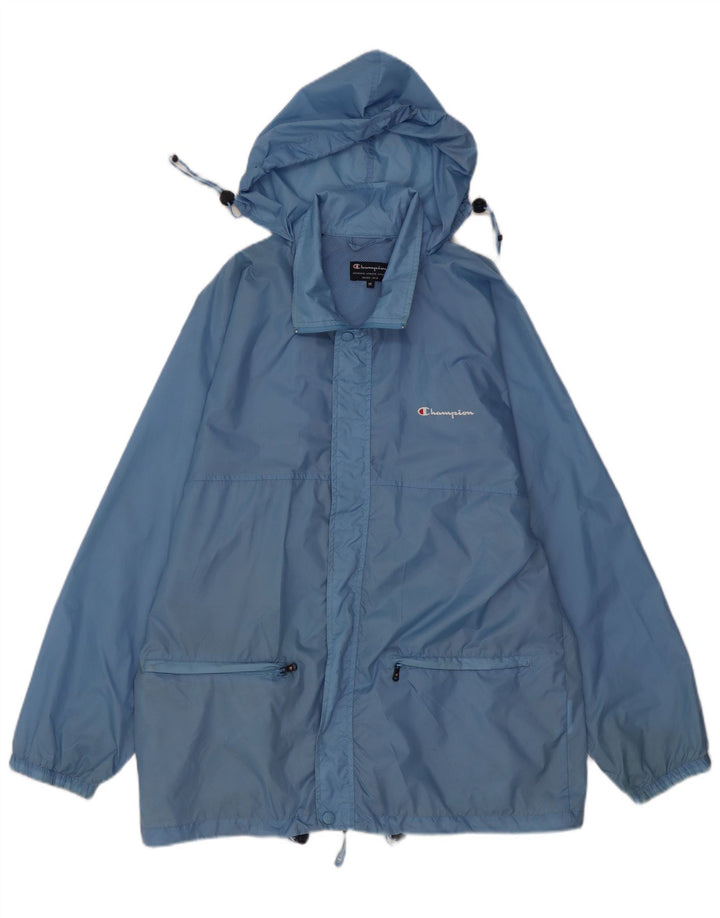 Champion Veste de pluie à capuche pour homme UK 38 Bleu moyen Polyamide