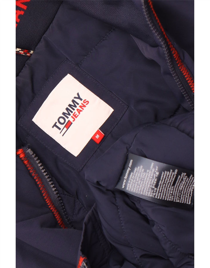 Tommy Hilfiger Veste bomber rembourrée pour homme UK 38 Bleu marine moyen Polyamide