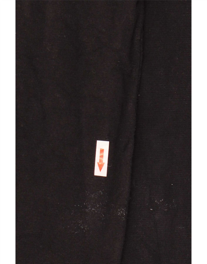 Zara Femme Top Manches Longues UK 16 Large Noir