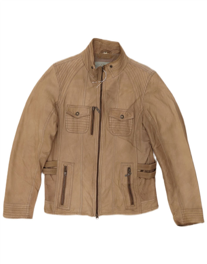 Cecil Veste en cuir pour femme UK 12 Marron moyen