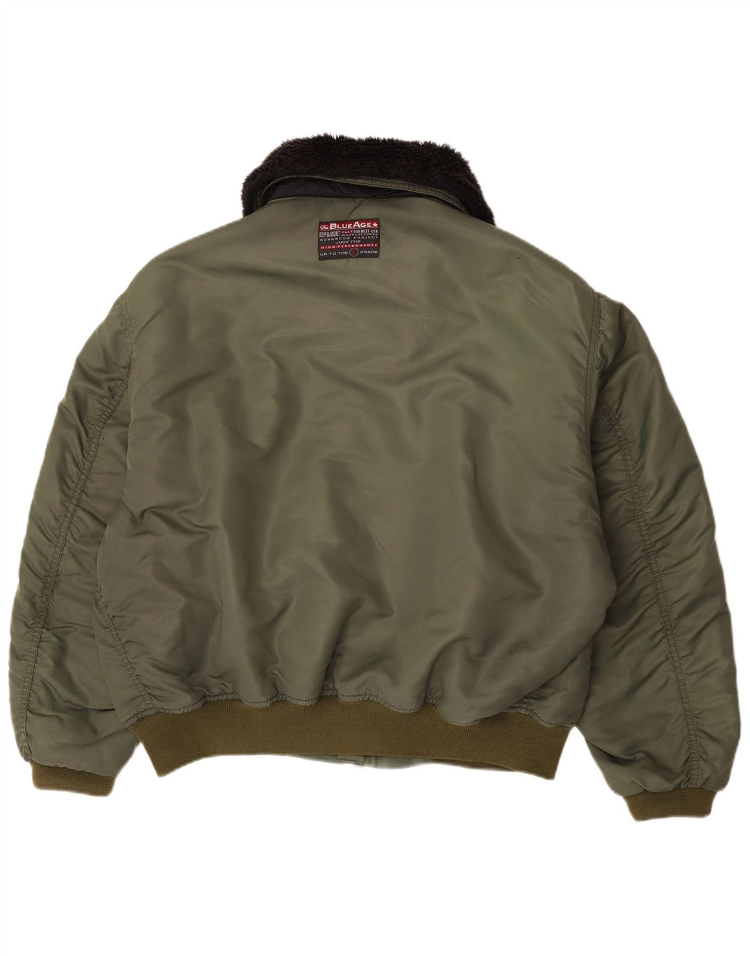 Carrera Veste Bomber Homme UK 40 Large Kaki Colourblock Polyamide