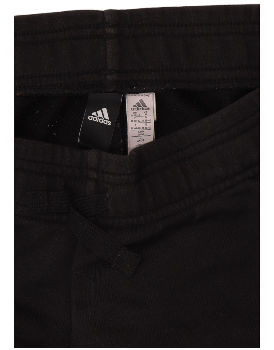 ADIDAS Bermuda de sport graphique pour hommes UK 12/14 coton noir moyen