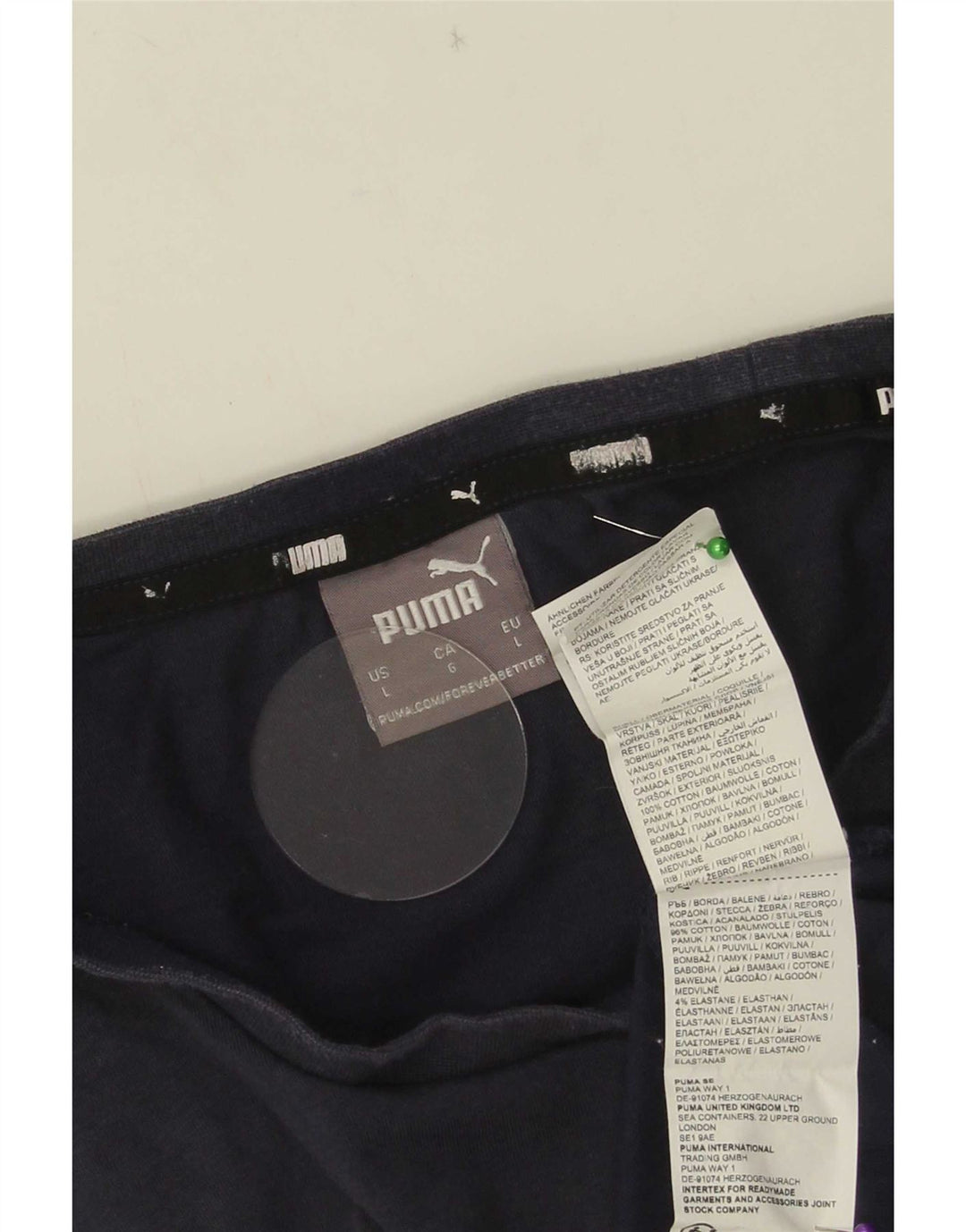 Puma T-Shirt Homme Haut Large Bleu Marine Coton