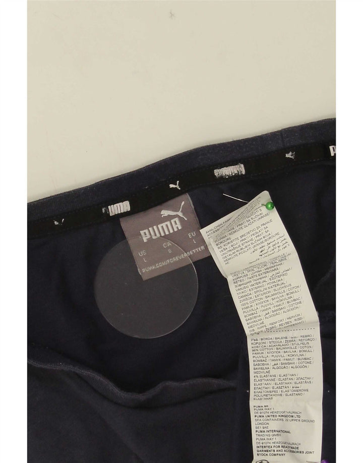 Puma T-Shirt Homme Haut Large Bleu Marine Coton