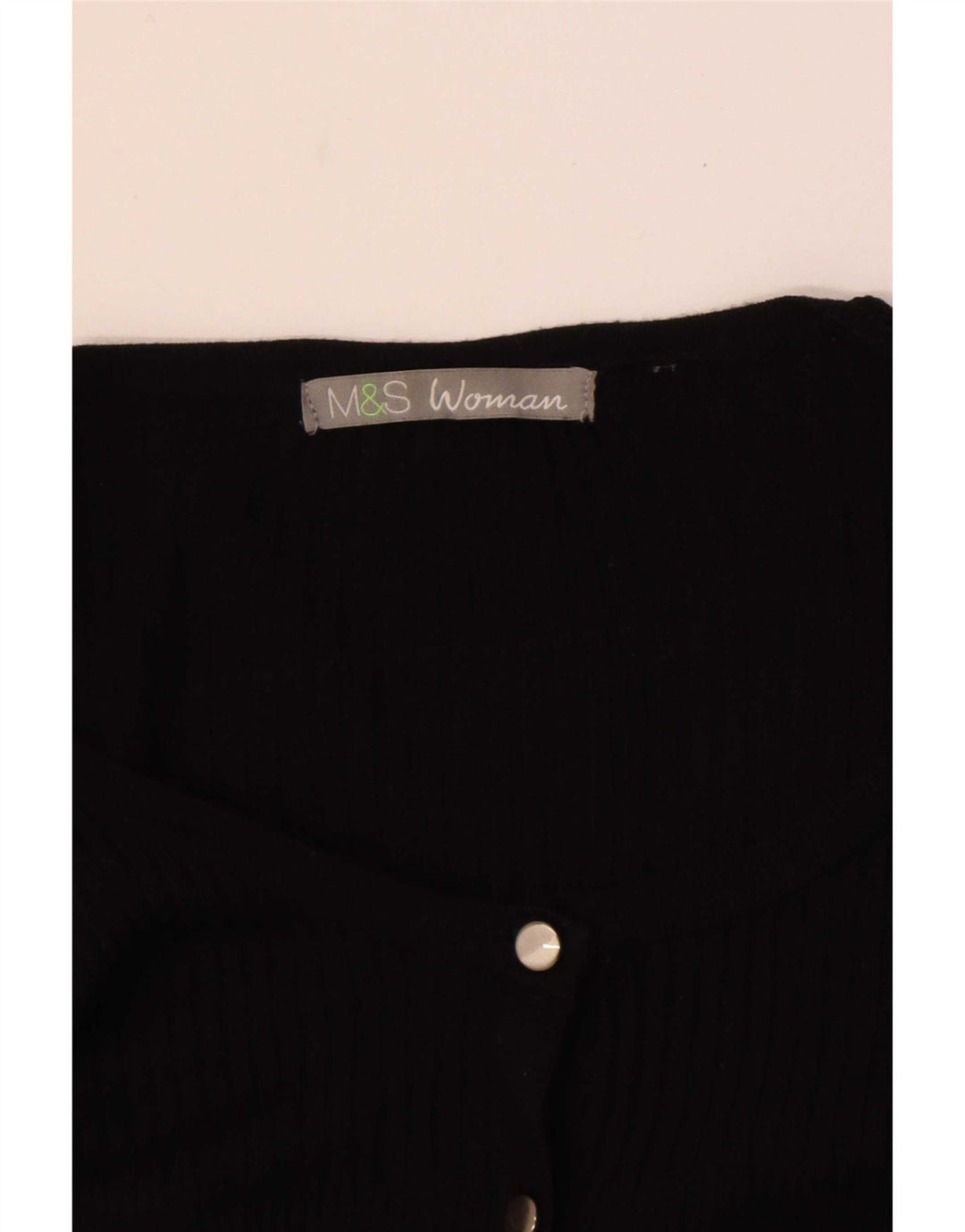 Marks & Spencer Pull Cardigan pour Femme UK 14 Medium Noir