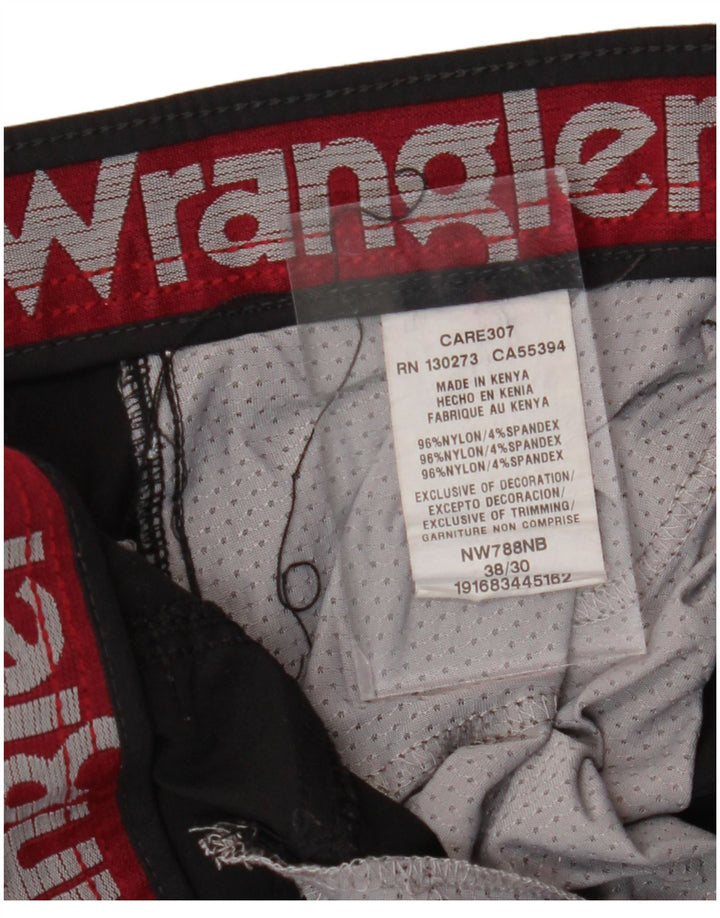 WRANGLER Pantalon Cargo Droit Homme W38 L30 Nylon Noir