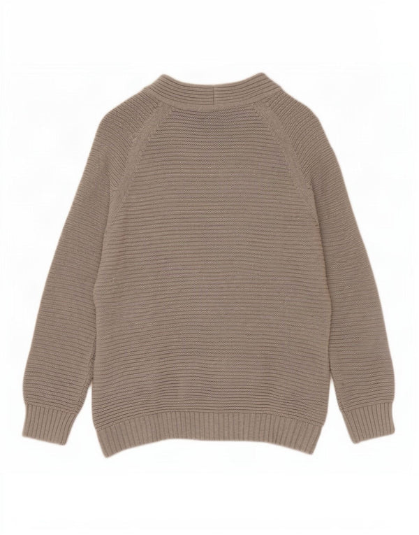 Hobbs Pull Cardigan Ouvert pour Femme UK 14 Coton Gris Moyen