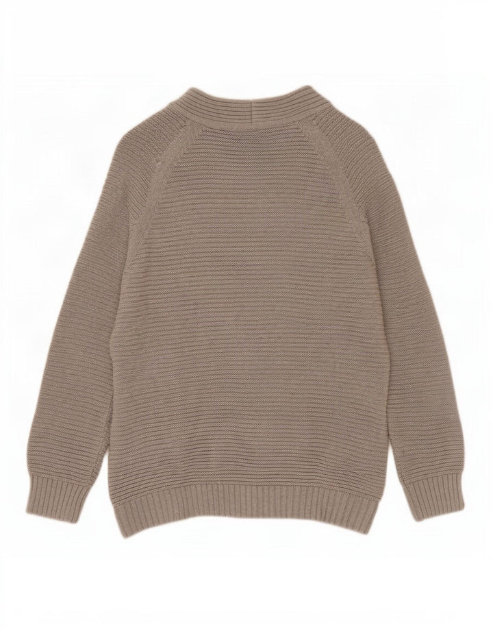 Hobbs Pull Cardigan Ouvert pour Femme UK 14 Coton Gris Moyen