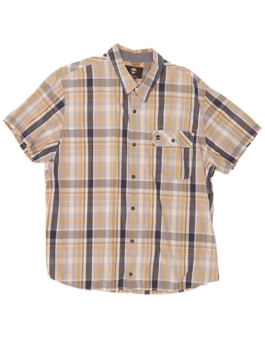 Timberland Chemise à Manches Courtes Earthkeepers Homme 2XL Carreaux Multicolores