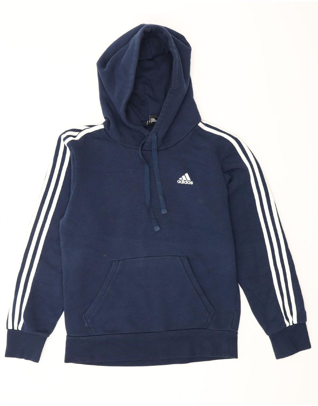 ADIDAS Pull à capuche pour homme Petit coton bleu marine