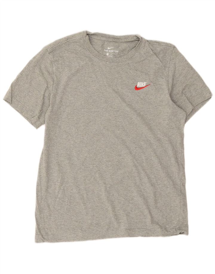 Nike T-Shirt Homme Gris Moyen Moucheté Coton