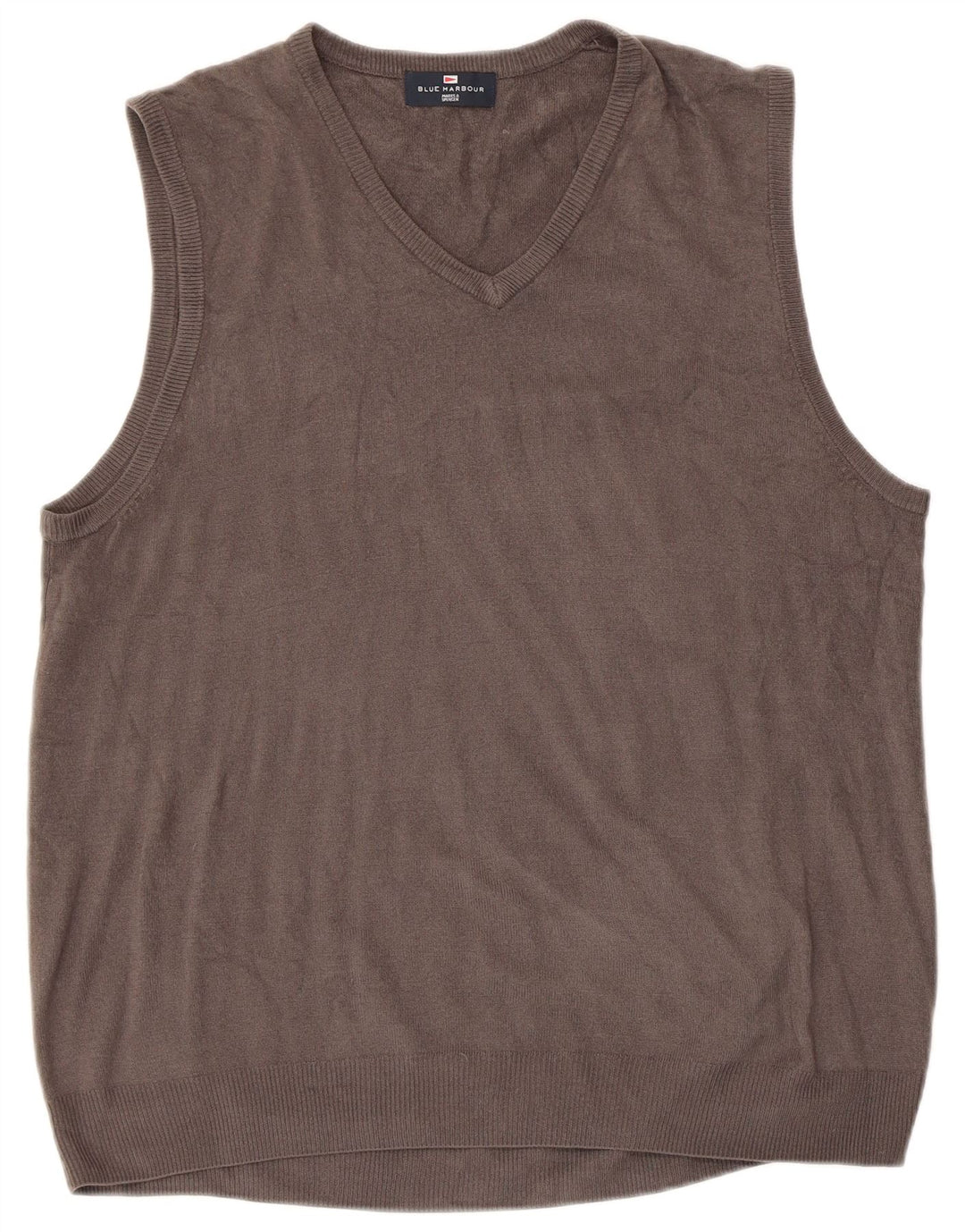 Marks & Spencer Débardeur Blue Harbor Vest Homme Gris Acrylique XL