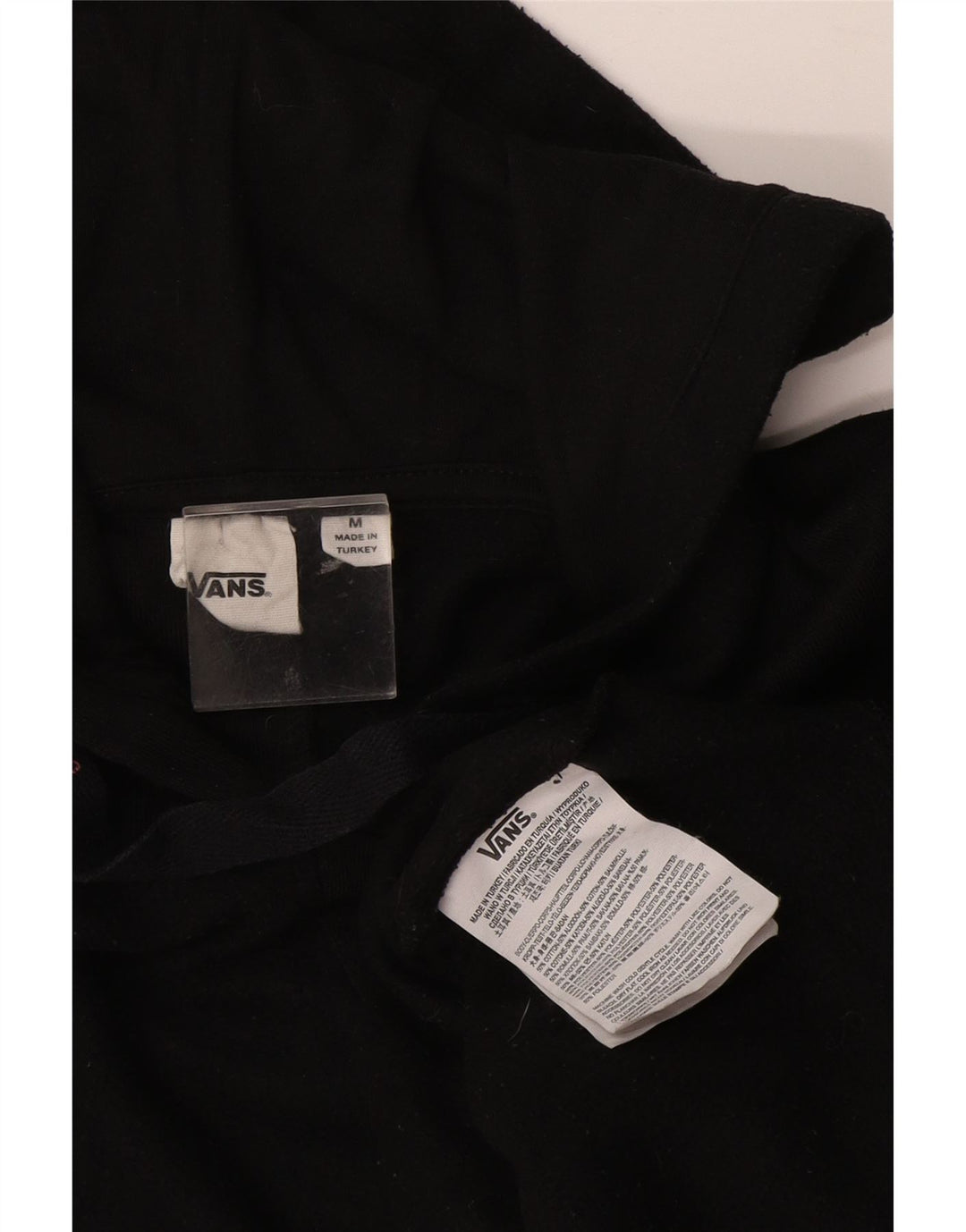 Vans Pull à capuche pour homme en coton noir moyen