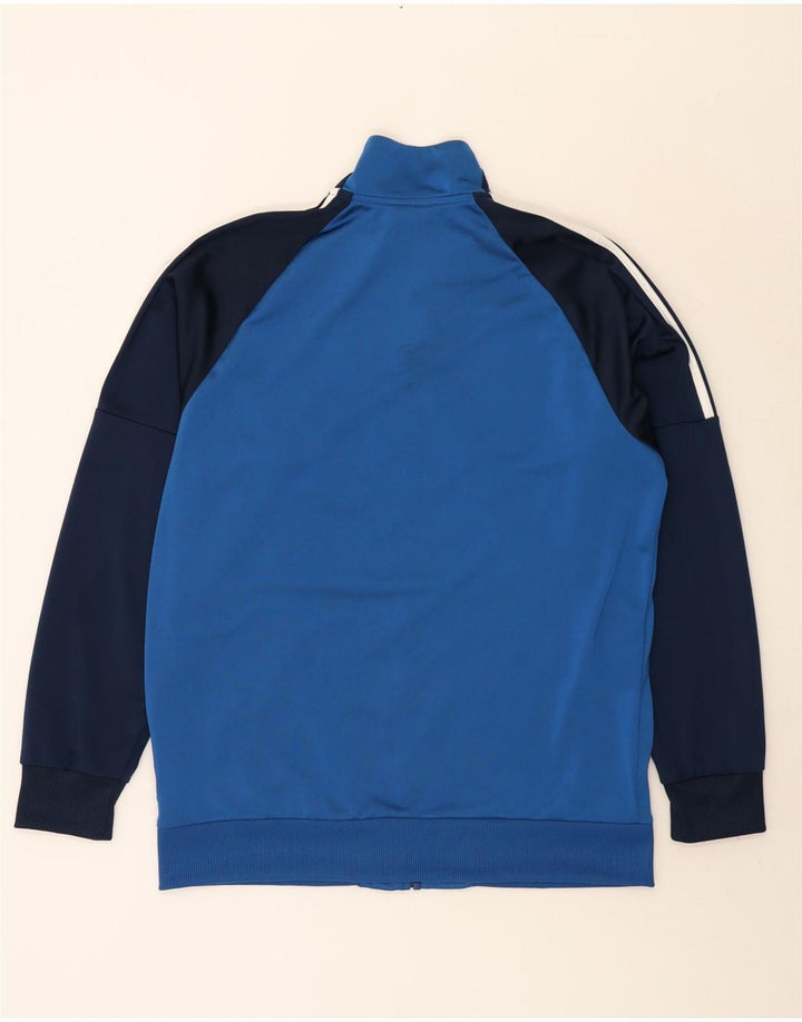 Adidas Veste de survêtement pour homme UK 44/46 Large Bleu Colorblock Polyester