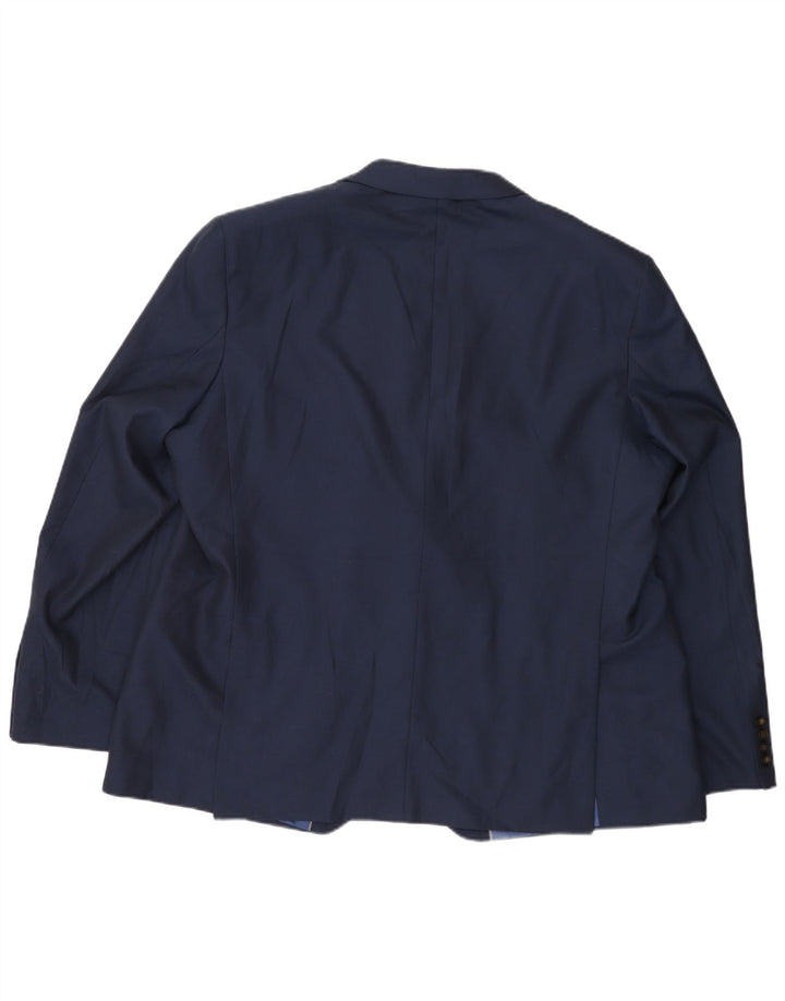MARKS & SPENCER Veste Blazer 2 Boutons Homme UK 50 3XL Bleu Marine Polyester