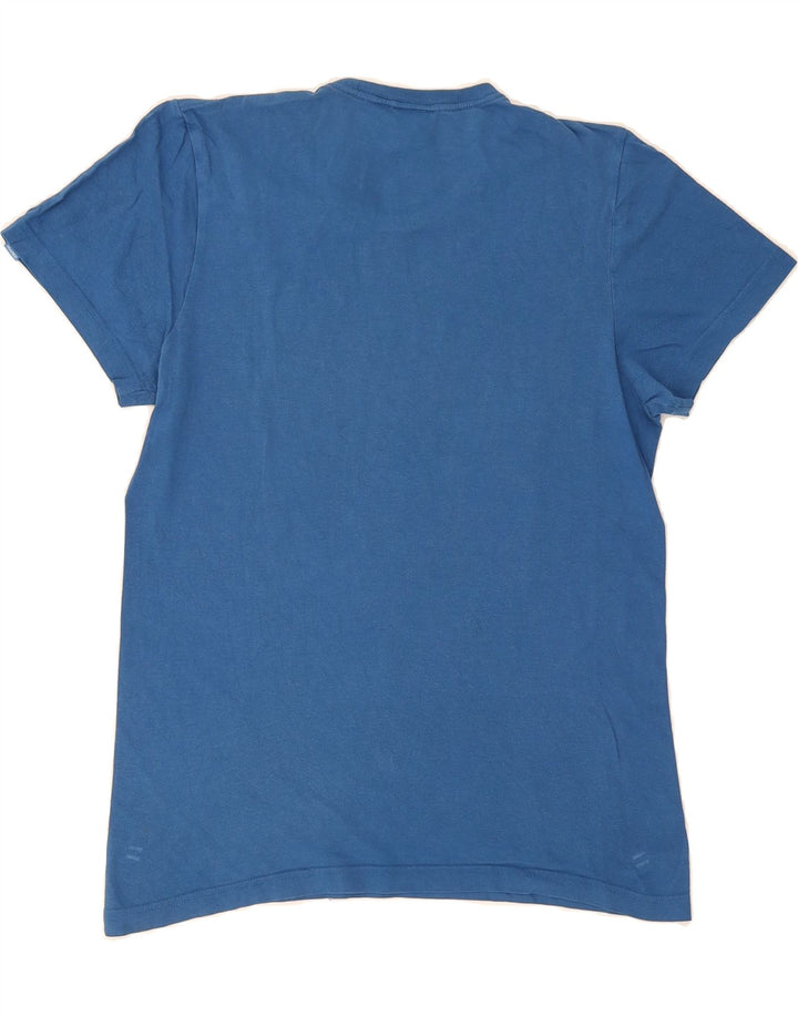 ADIDAS Mens Graphic T-Shirt Top Small Blue Cotton Vintage Adidas and Second-Hand Adidas from Messina Hembry 