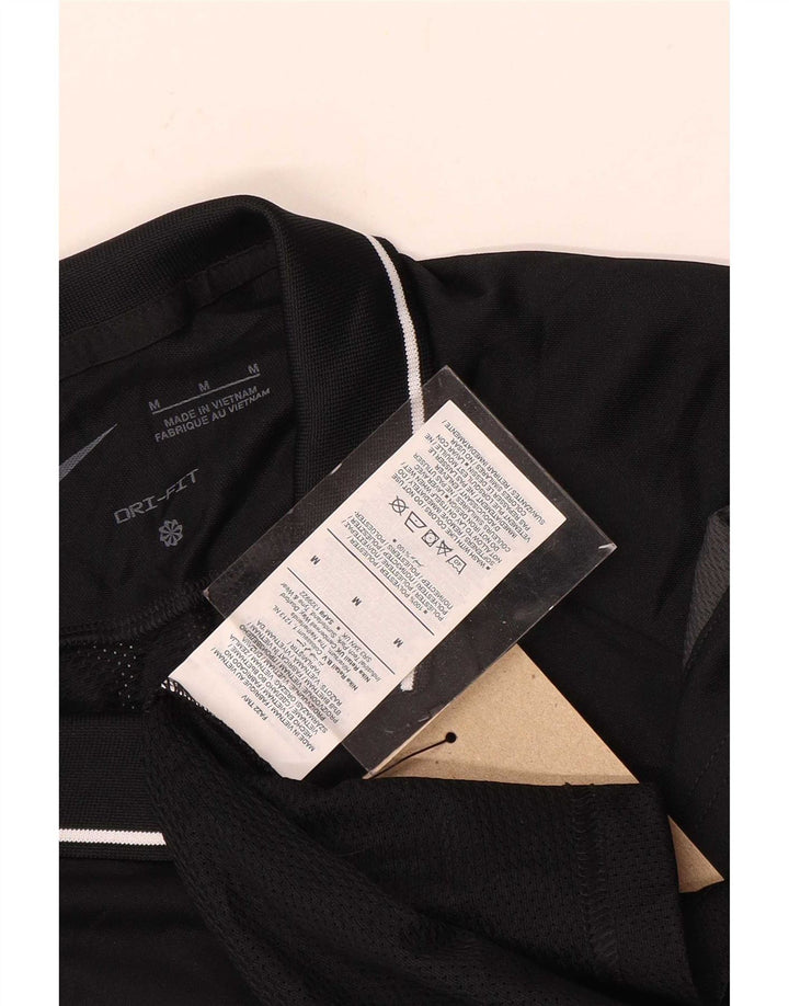 Nike Polo Dri Fit pour homme en polyester color block noir moyen