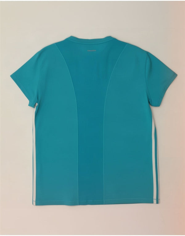 Adidas Climacool T-Shirt Top UK 20/22 XL Bleu Nylon