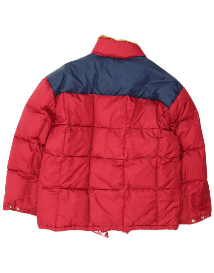 Alaska Veste matelassée pour homme UK 40 Large Rouge Colorblock Polyamide