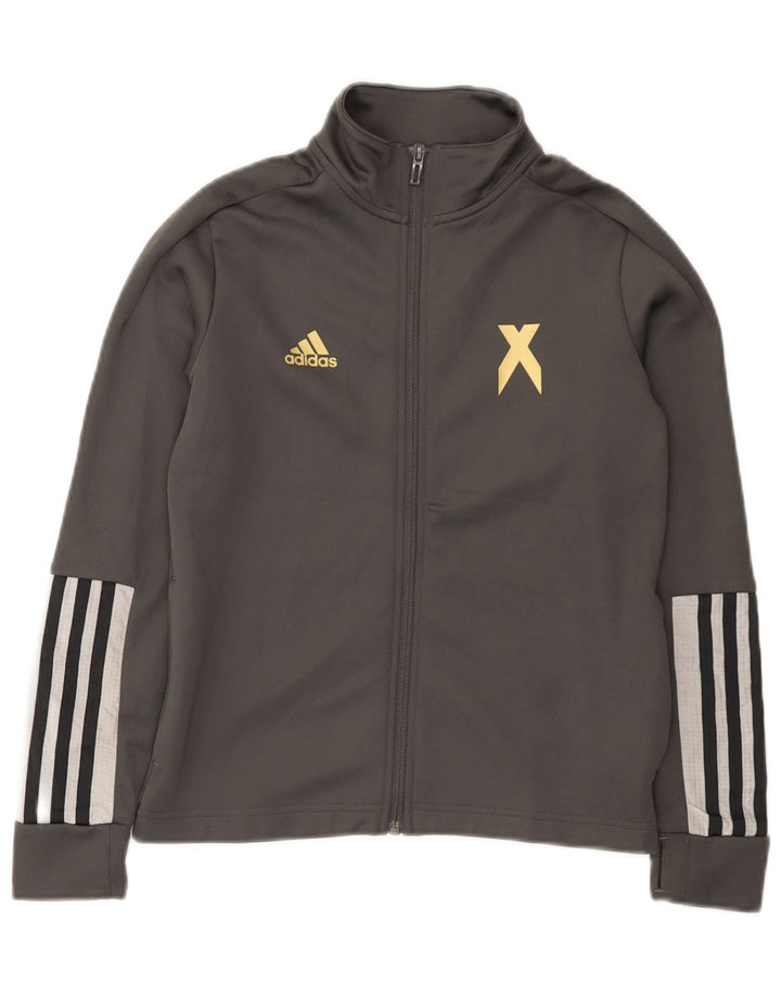 Veste de survêtement Adidas Garçon 9-10 ans Gris Polyester