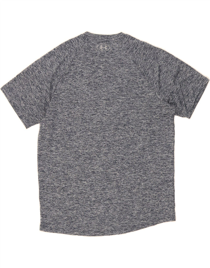 UNDER ARMOUR Mens T-Shirt Top Medium Navy Blue Flecked Vintage Under Armour and Second-Hand Under Armour from Messina Hembry 