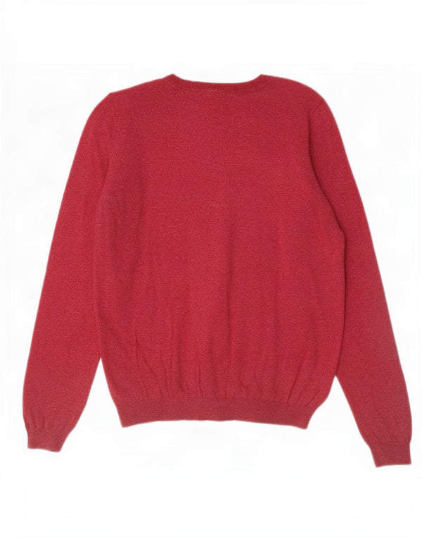 Fat Face Cardigan court pour femme en coton moucheté bordeaux moyen UK 14