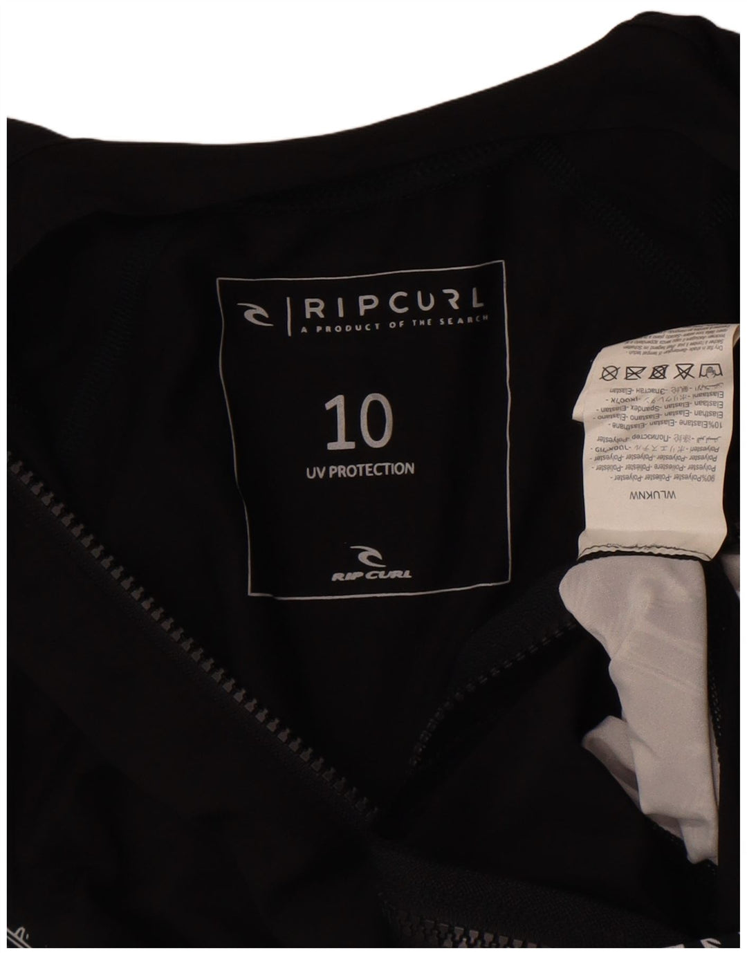 Rip Curl Veste de survêtement graphique pour femme UK 8 Small Black Colourblock