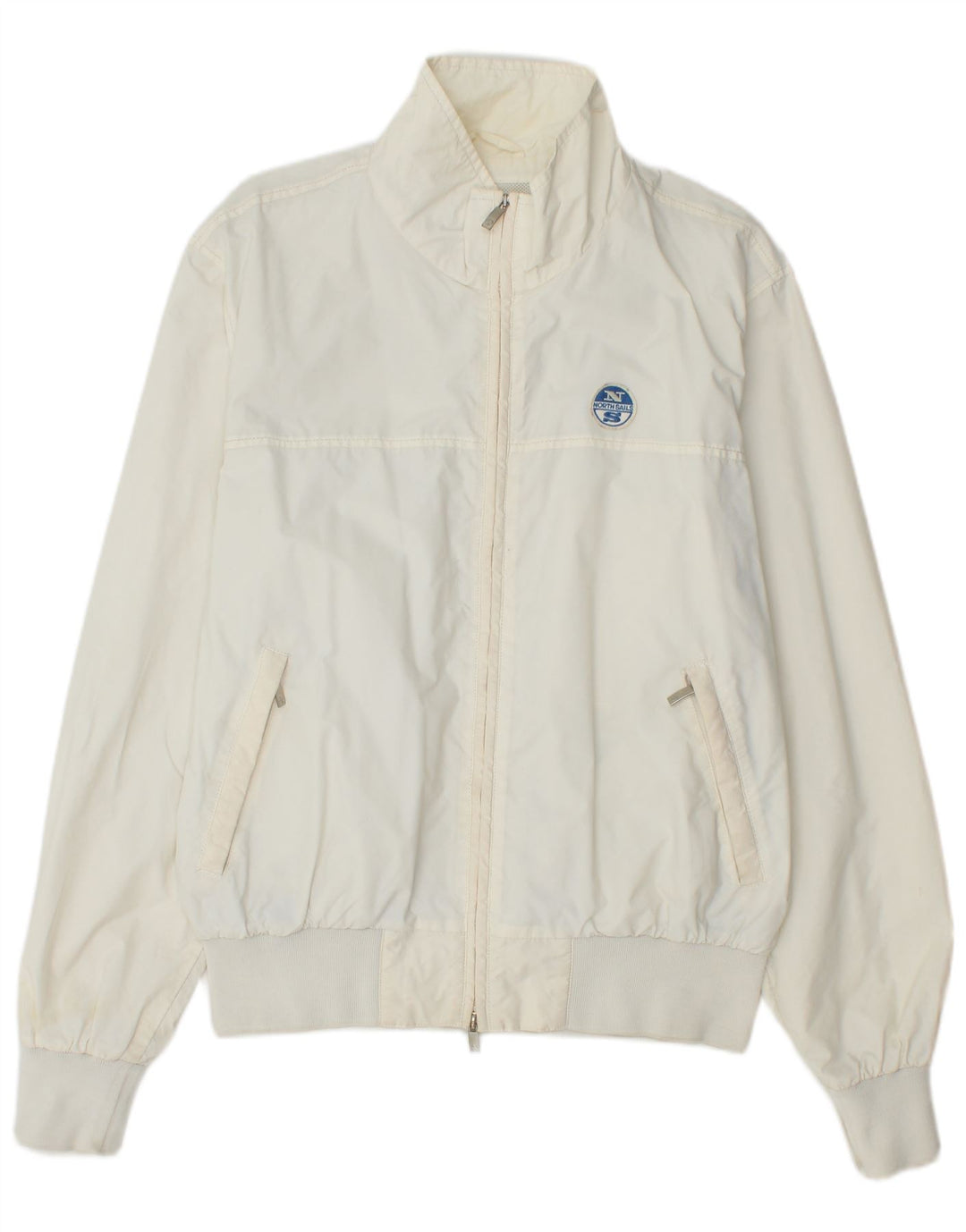 NORTH SAILS Veste Bomber Homme UK 42 XL Blanc Polyamide