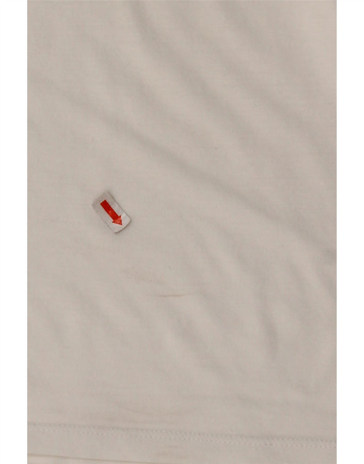 LEVI'S T-shirt graphique pour femme UK 10 Small Blanc