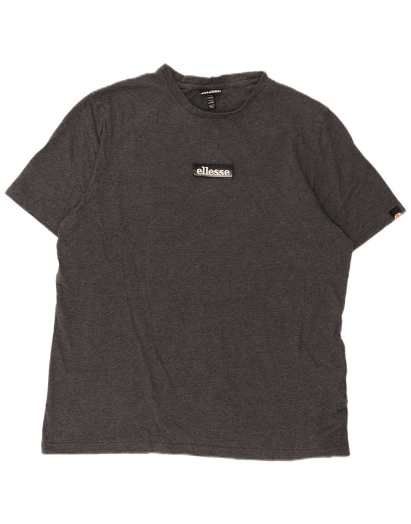 Ellesse Mens T-Shirt Top 2XL Grey Cotton