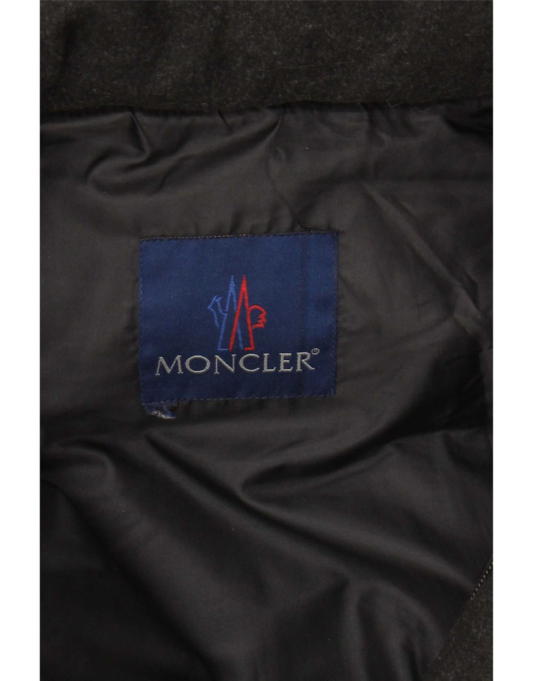 Moncler Veste rembourrée à capuche pour homme UK 36 Petite laine noire