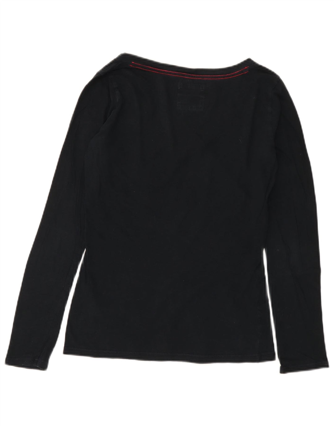 HOLLISTER Haut à manches longues pour femme UK 12 Medium Noir Coton