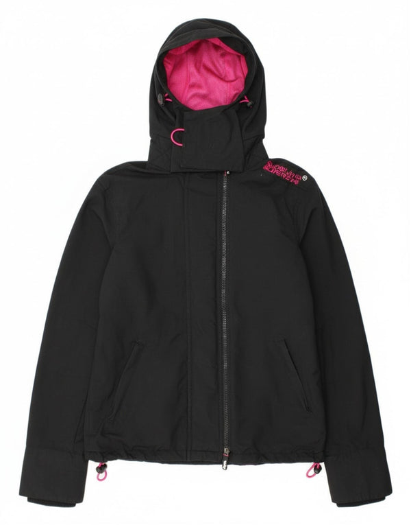 Superdry Veste coupe-vent The Windcheater Graphic pour femme UK 6 XS Noir