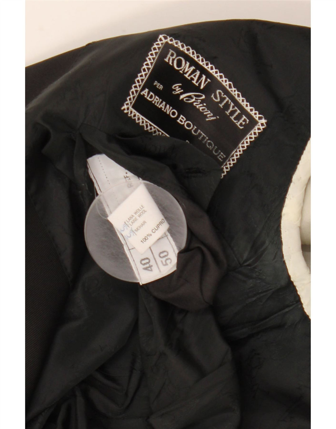 Bresci Veste Blazer 1 Bouton pour Homme UK 40 Grande Laine Noire