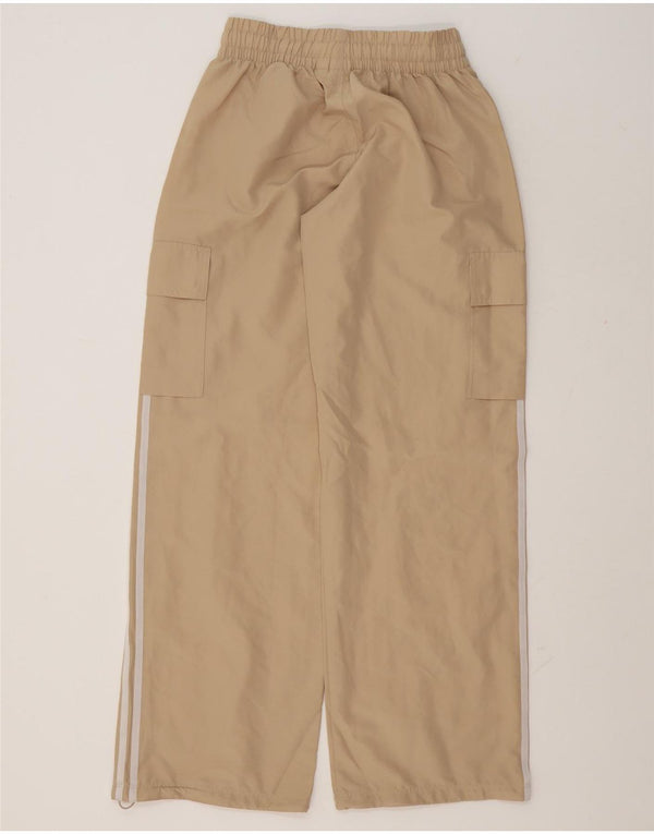 Adidas Pantalon de survêtement cargo pour femme UK 8/10 Small Beige Polyester