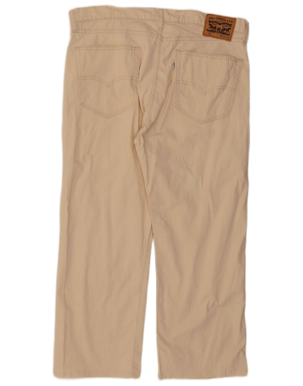 Levi's Pantalon 751 Graphic Straight Casual Femme W38 L26 Beige Floral