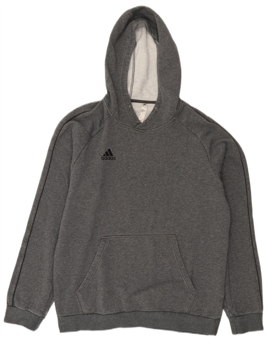 ADIDAS Pull à capuche pour homme Large Gris Coton
