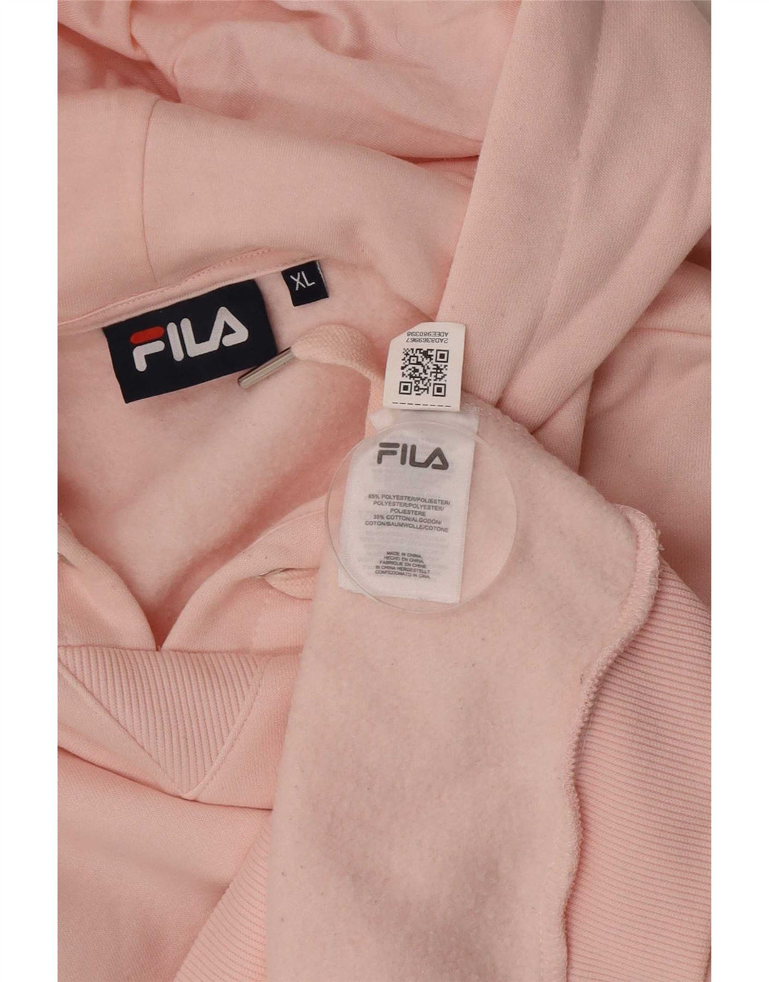 Fila Pull à capuche pour femme UK 18 XL Rose Polyester