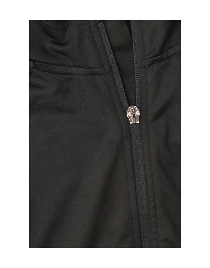 ADIDAS Mens Climalite Tracksuit Top Jacket Medium Black Polyester