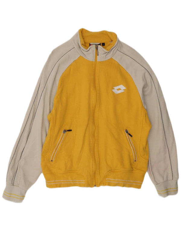 LOTTO Veste de survêtement pour femme UK 16 Large Jaune Colorblock
