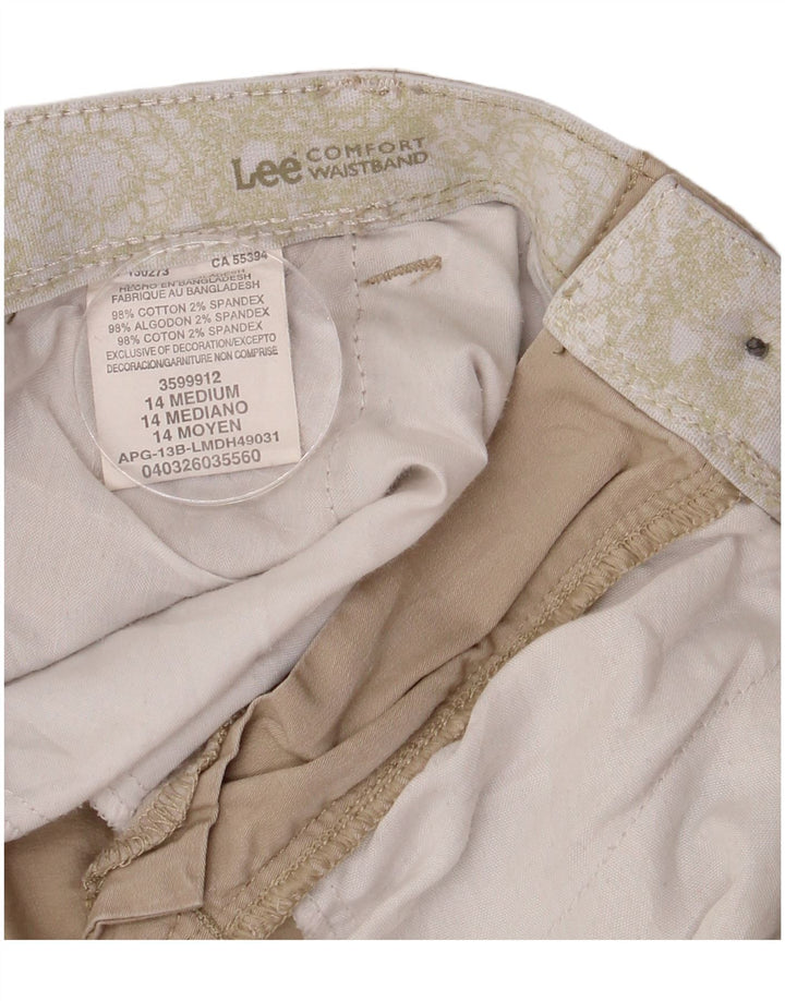 Lee Short cargo pour femme US 14 XL W34 Coton beige