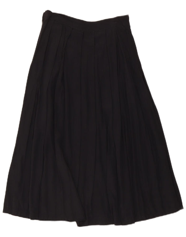Stefanel Jupe plissée taille haute pour femme IT 44 Medium W28 Noir