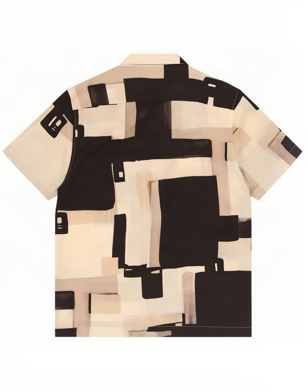 Reiss Chemise à manches courtes pour homme Coupe régulière XL Noir Polyester