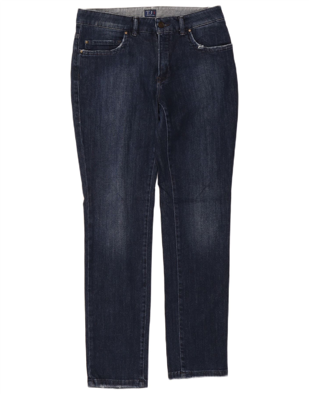 TRUSSARDI Femme Jean Slim W29 L30 Bleu Marine Coton